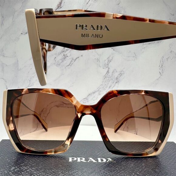 Prada Brown and Cream Sunglasses - Picture 3 of 16
